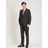 05黒 | 軽量ストレッチ レギュラーフィット 2ボタン2ピーススーツ ストライプ黒 | TAKA-Q MEN