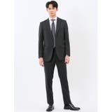 05黒 | ストレッチウォッシャブル スリムフィット 2ボタン2ピーススーツ | TAKA-Q MEN