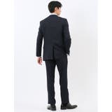 ストレッチウォッシャブル スリムフィット 2ボタン2ピーススーツ 組織紺 | TAKA-Q MEN | 詳細画像3