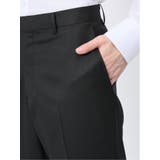 光沢ウール混 スリムフィット 2ボタン3ピーススーツ 千鳥黒 | TAKA-Q MEN | 詳細画像13 