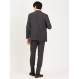 軽量ストレッチ レギュラーフィット 2ボタン2ピーススーツ ストライプグレー | TAKA-Q MEN | 詳細画像3