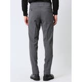 ストレッチウォッシャブル スリムフィット 2ボタン2ピーススーツ 無地グレー | TAKA-Q MEN | 詳細画像11 