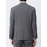 ストレッチウォッシャブル スリムフィット 2ボタン2ピーススーツ 無地グレー | TAKA-Q MEN | 詳細画像6 