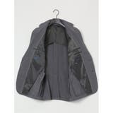 ストレッチウォッシャブル スリムフィット 2ボタン2ピーススーツ 無地グレー | TAKA-Q MEN | 詳細画像9 