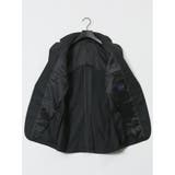 光沢ウール混 レギュラーフィット 2ボタン3ピーススーツ ストライプ黒 | TAKA-Q MEN | 詳細画像14