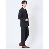 ストレッチウォッシャブル スリムフィット 2ボタン3ピーススーツ 組織紺 | TAKA-Q MEN | 詳細画像3