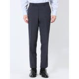 ストレッチウォッシャブル スリムフィット 2ボタン2ピーススーツ チェック紺 | TAKA-Q MEN | 詳細画像10