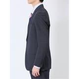 ストレッチウォッシャブル スリムフィット 2ボタン2ピーススーツ チェック紺 | TAKA-Q MEN | 詳細画像6