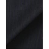 光沢ウール混 スリムフィット 2ボタン3ピーススーツ 組織紺 | TAKA-Q MEN | 詳細画像14