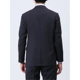 軽量ストレッチ レギュラーフィット 2ボタン2ピーススーツ ストライプ紺 | TAKA-Q MEN | 詳細画像7