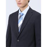 軽量ストレッチ レギュラーフィット 2ボタン2ピーススーツ ストライプ紺 | TAKA-Q MEN | 詳細画像8