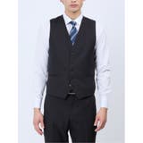 ストレッチウォッシャブル スリムフィット 2ボタン3ピーススーツ チェック紺 | TAKA-Q MEN | 詳細画像8