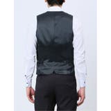 ストレッチウォッシャブル スリムフィット 2ボタン3ピーススーツ チェック紺 | TAKA-Q MEN | 詳細画像9