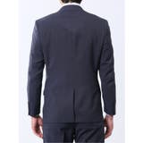 ストレッチウォッシャブル レギュラーフィット 2ボタン2ピーススーツ 組織青 | TAKA-Q MEN | 詳細画像8 