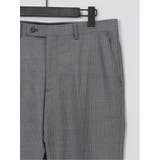 光沢ウール混 スリムフィット 2ボタン3ピーススーツ 千鳥グレー | TAKA-Q MEN | 詳細画像11