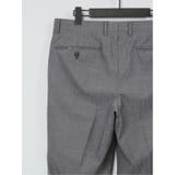 光沢ウール混 スリムフィット 2ボタン3ピーススーツ 千鳥グレー | TAKA-Q MEN | 詳細画像12