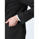 ストレッチウォッシャブル スリムフィット 2ボタン3ピーススーツ ストライプ黒 | TAKA-Q MEN | 詳細画像8