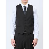 ストレッチウォッシャブル スリムフィット 2ボタン3ピーススーツ ストライプ黒 | TAKA-Q MEN | 詳細画像9