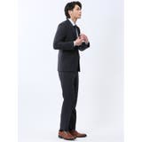 ストレッチウォッシャブル スリムフィット 2ボタン2ピーススーツ カルゼ紺 | TAKA-Q MEN | 詳細画像4