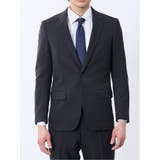 ストレッチウォッシャブル スリムフィット 2ボタン2ピーススーツ カルゼ紺 | TAKA-Q MEN | 詳細画像5