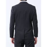 ストレッチウォッシャブル スリムフィット 2ボタン2ピーススーツ カルゼ紺 | TAKA-Q MEN | 詳細画像7