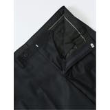 光沢ウール混 スリムフィット 2ボタン3ピーススーツ シャドーチェック紺 | TAKA-Q MEN | 詳細画像14