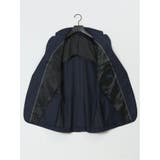 光沢ウール混 スリムフィット 2ボタン3ピーススーツ シャドーストライプ紺 | TAKA-Q MEN | 詳細画像13