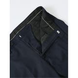 光沢ウール混 スリムフィット 2ボタン3ピーススーツ シャドーストライプ紺 | TAKA-Q MEN | 詳細画像14