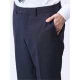 ストレッチウォッシャブル スリムフィット 2ボタン2ピーススーツ ストライプ紺 | TAKA-Q MEN | 詳細画像13 