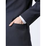 ストレッチウォッシャブル レギュラーフィット 2ボタン3ピーススーツ 組織紺 | TAKA-Q MEN | 詳細画像7