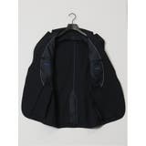 軽量メッシュ レギュラーフィット 2ボタン2ピーススーツ チェック紺 | TAKA-Q MEN | 詳細画像13