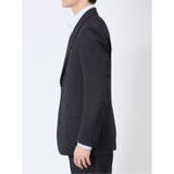 軽量メッシュ レギュラーフィット 2ボタン2ピーススーツ チェック紺 | TAKA-Q MEN | 詳細画像6