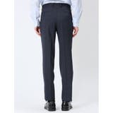 軽量メッシュ レギュラーフィット 2ボタン2ピーススーツ チェック青 | TAKA-Q MEN | 詳細画像11