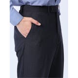 ウール混 スリムフィット 2ボタン2ピーススーツ 組織青 | TAKA-Q MEN | 詳細画像12