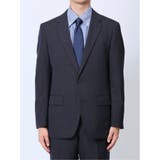 ウール混 スリムフィット 2ボタン2ピーススーツ 組織青 | TAKA-Q MEN | 詳細画像5