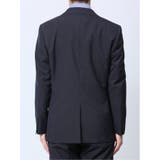 ウール混 スリムフィット 2ボタン2ピーススーツ 組織青 | TAKA-Q MEN | 詳細画像7