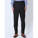 ウール混 スリムフィット 2ボタン2ピーススーツ ストライプ黒 | TAKA-Q MEN | 詳細画像10