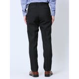 ウール混 スリムフィット 2ボタン2ピーススーツ ストライプ黒 | TAKA-Q MEN | 詳細画像12