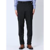 ウール混 レギュラーフィット 2ボタン2ピーススーツ シャドーストライプ黒 | TAKA-Q MEN | 詳細画像10 