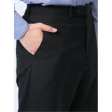 ウール混 レギュラーフィット 2ボタン2ピーススーツ シャドーストライプ黒 | TAKA-Q MEN | 詳細画像12 