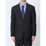 ウール混 レギュラーフィット 2ボタン2ピーススーツ シャドーストライプ黒 | TAKA-Q MEN | 詳細画像5 