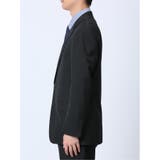 ウール混 レギュラーフィット 2ボタン2ピーススーツ シャドーストライプ黒 | TAKA-Q MEN | 詳細画像6 