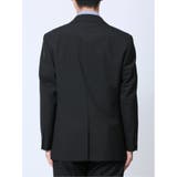 ウール混 レギュラーフィット 2ボタン2ピーススーツ シャドーストライプ黒 | TAKA-Q MEN | 詳細画像7 