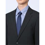 ウール混 レギュラーフィット 2ボタン2ピーススーツ シャドーストライプ黒 | TAKA-Q MEN | 詳細画像8 