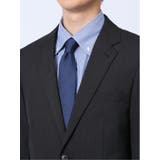 ウール混 レギュラーフィット 2ボタン2ピーススーツ ストライプ黒 | TAKA-Q MEN | 詳細画像8 