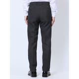 ウール混 スリムフィット 2ボタン2ピーススーツ 組織グレー | TAKA-Q MEN | 詳細画像11 