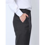 ウール混 スリムフィット 2ボタン2ピーススーツ 組織グレー | TAKA-Q MEN | 詳細画像12 