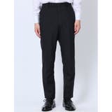 ウール混 スリムフィット 2ボタン2ピーススーツ シャドーストライプ紺 | TAKA-Q MEN | 詳細画像10 