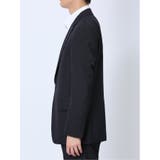 ウール混 スリムフィット 2ボタン2ピーススーツ シャドーストライプ紺 | TAKA-Q MEN | 詳細画像6 