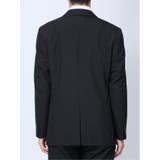 ウール混 スリムフィット 2ボタン2ピーススーツ シャドーストライプ紺 | TAKA-Q MEN | 詳細画像7 